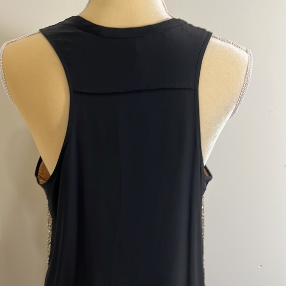 Eileen Fisher Round Neck Shift Silk sequin dress - Picture 8 of 13